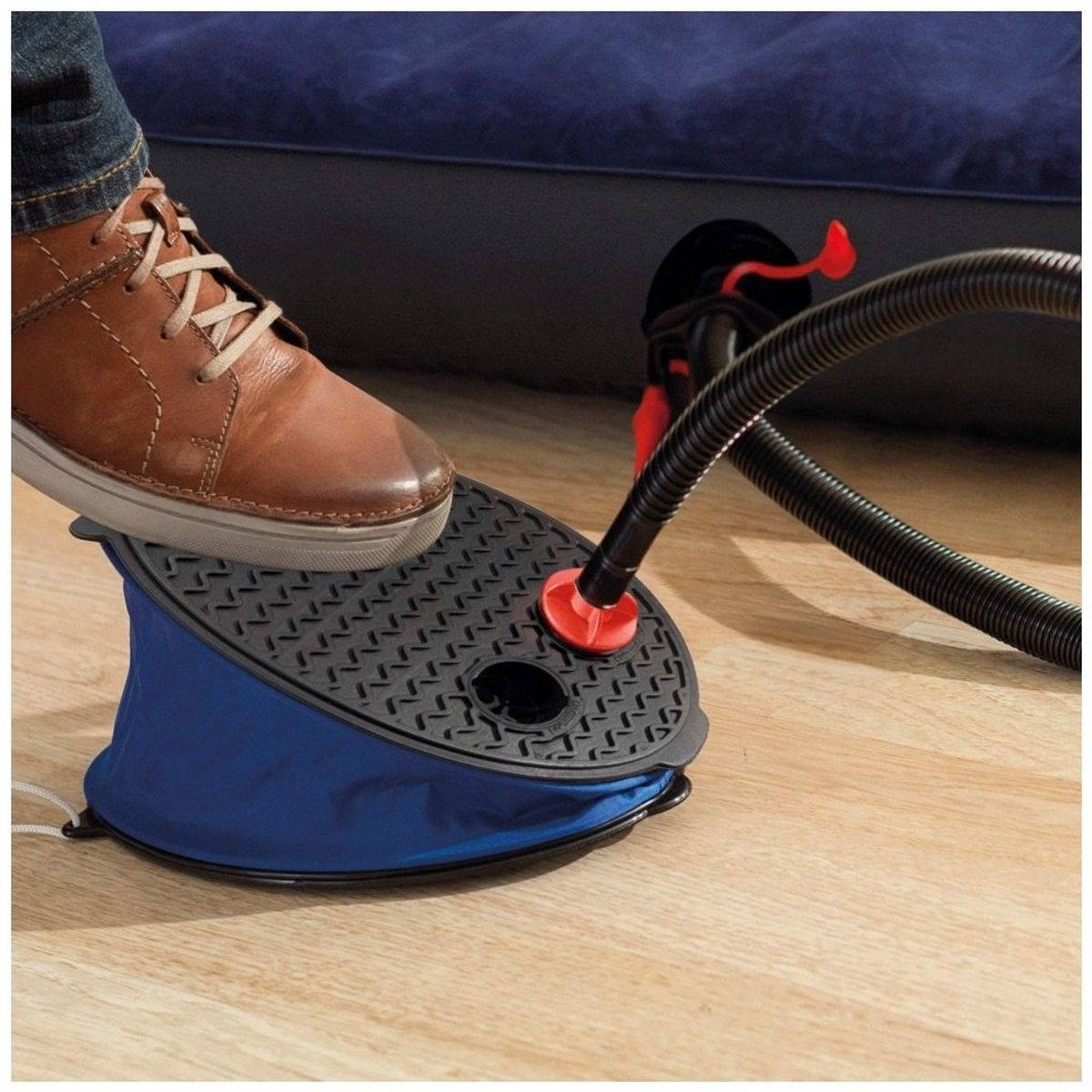 INTEX - Inflador de Pie INTEX con 3 Boquillas 28 cm