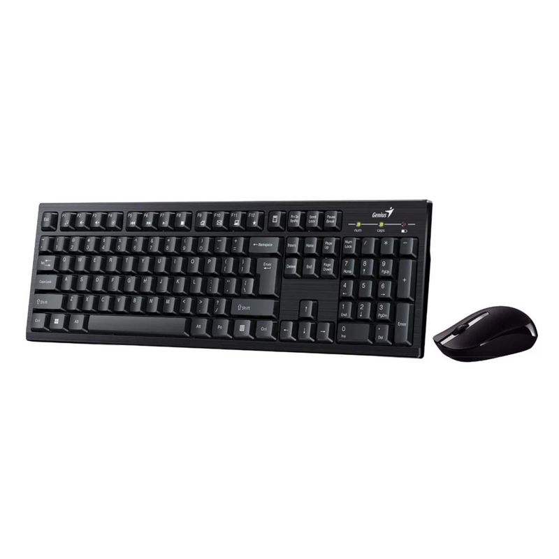 GENIUS - Kit Telcado Y Mouse Inalambricos USB Negro KM-8101