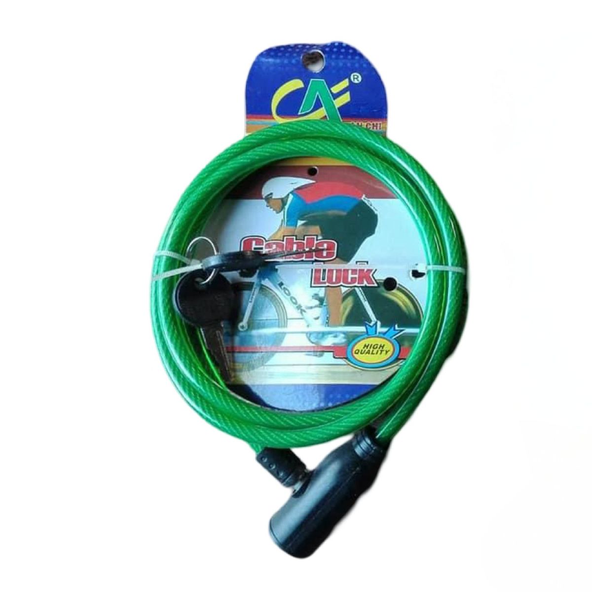 GENERICO - CANDADO ANTIRROBO PARA BICICLETAS VERDE