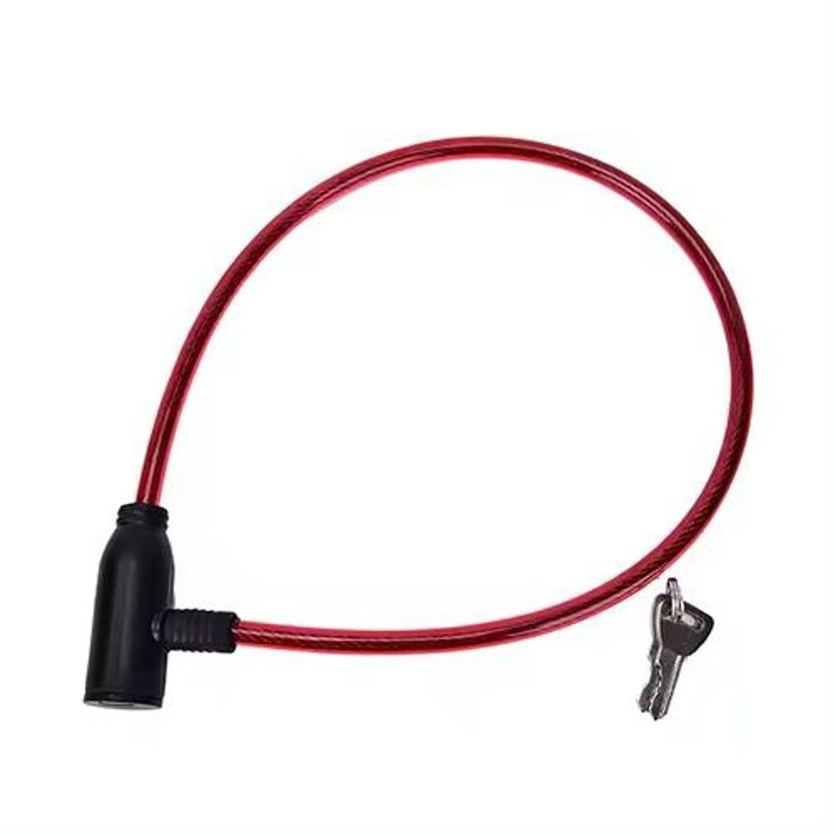 GENERICO - CANDADO ANTIRROBO PARA BICICLETAS ROJO