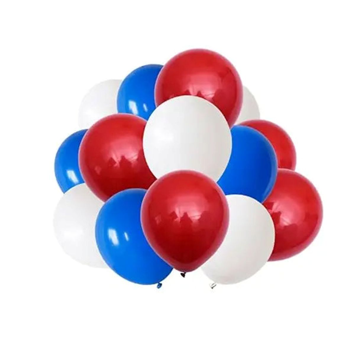 GENERICO - Set De 300 Globos Blanco Azul y Rojo