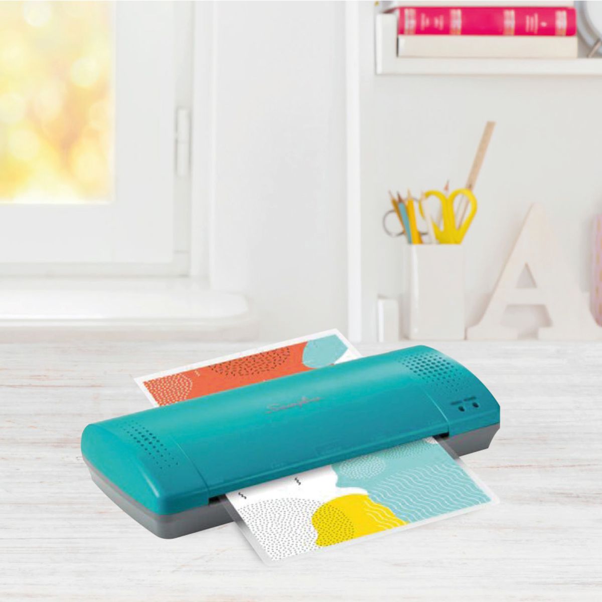 SWINGLINE - Plastificadora de Papeles A4Carta Inspire Plus Turquesa