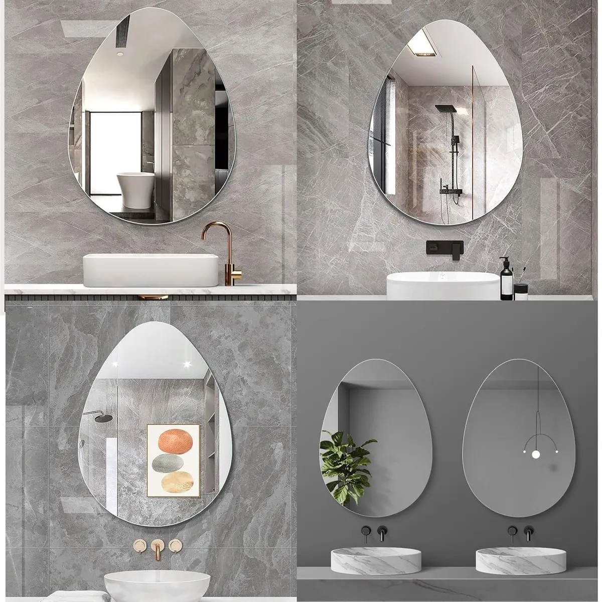 GENERICO - Espejo Huevo 80 CM Taller Sin Fronteras