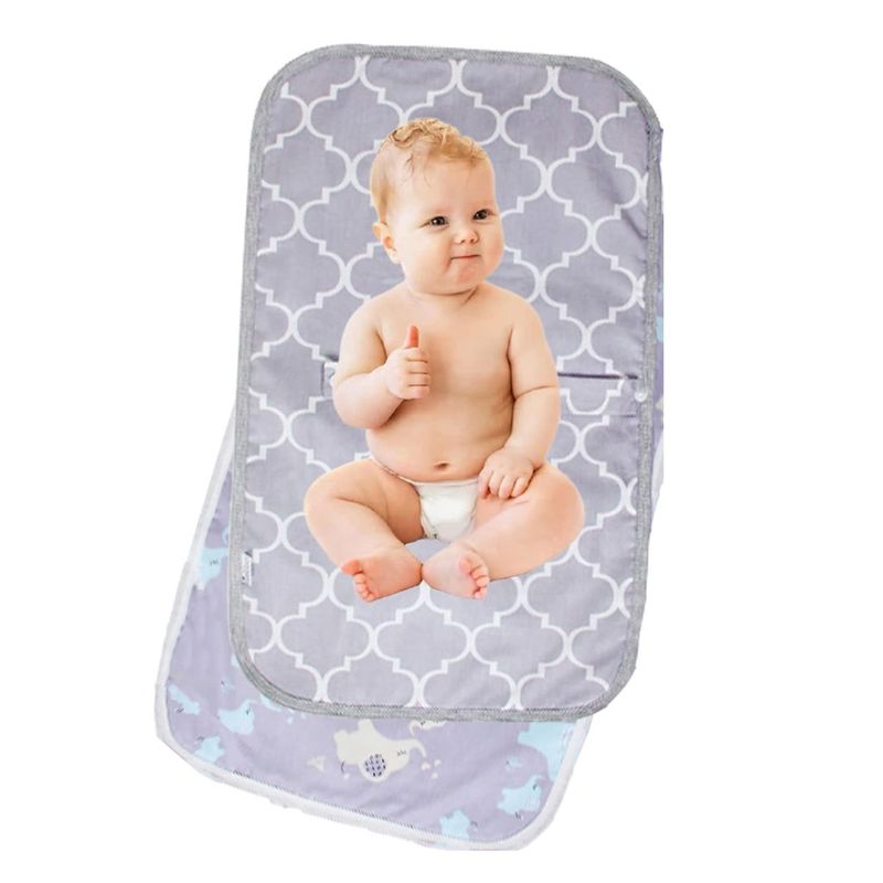PAGANOOM - 2 Piezas Cambiador portátil, Cambiadores para bebe-Elefante