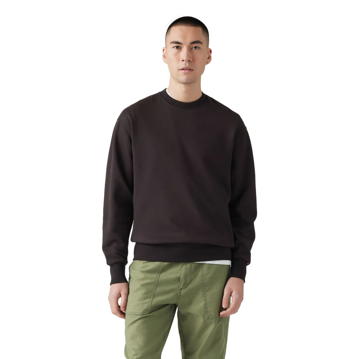 LEVIS - Polerón Hombre Authentic Crew Negro Levis