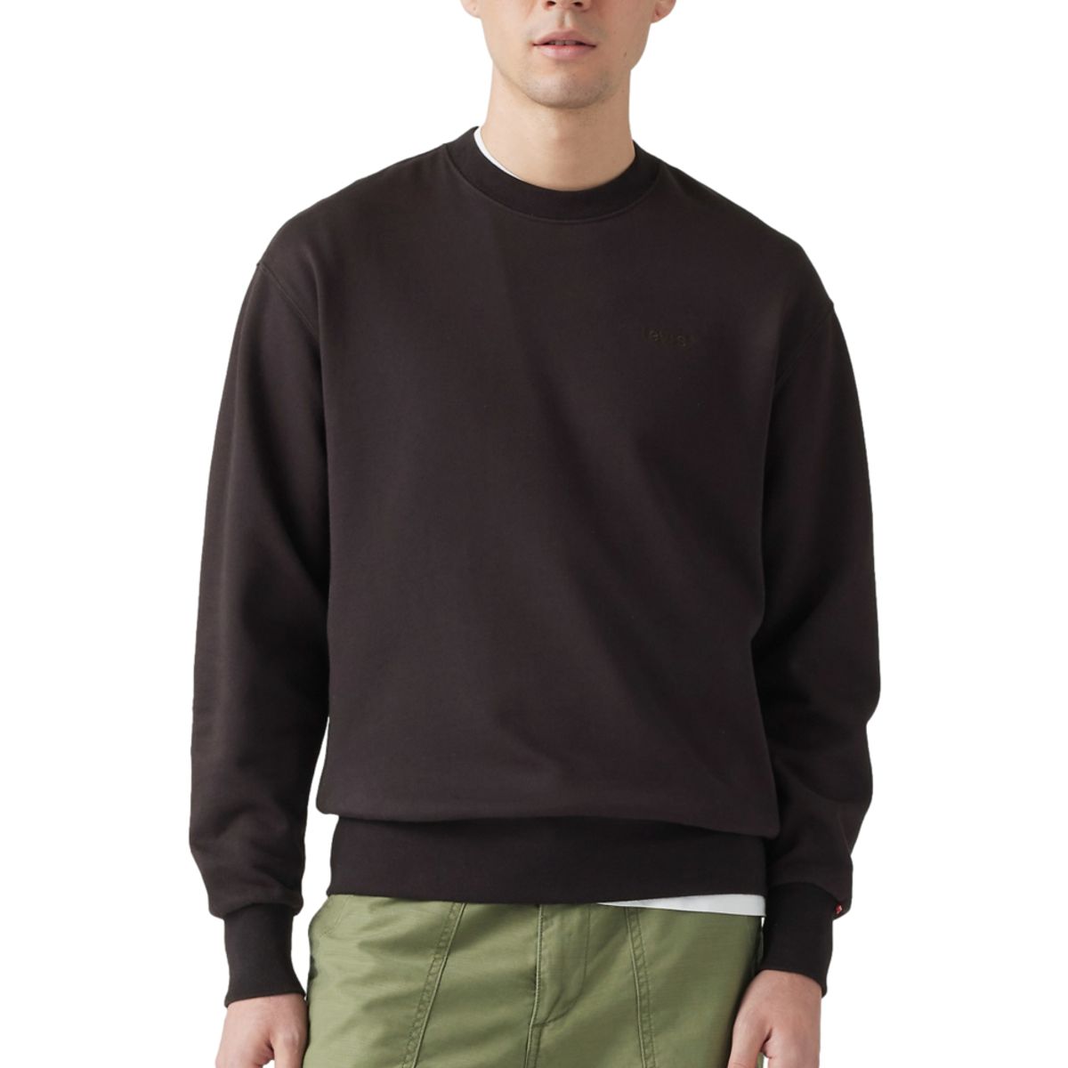 LEVIS - Polerón Hombre Authentic Crew Negro Levis