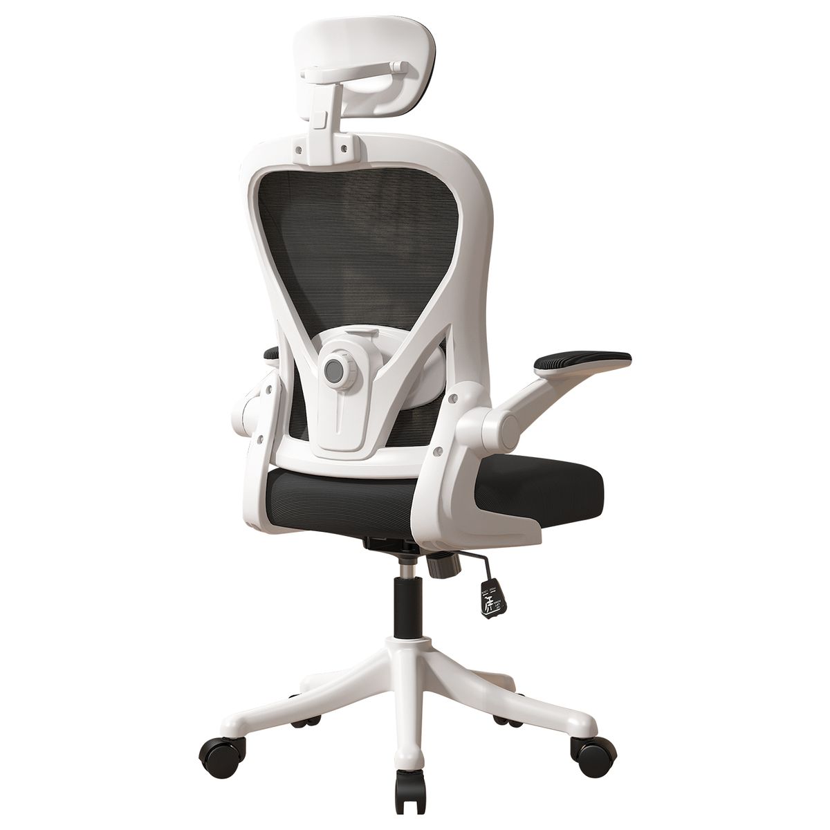 VIDITA - Silla Amia Ergonómica De Oficina Soporte Lumbar Ajustable Blanco
