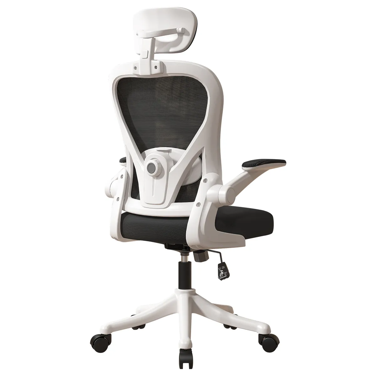 VIDITA - Silla Amia Ergonómica De Oficina Soporte Lumbar Ajustable Blanco