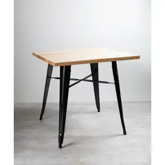 GENERICO - Mesa Tolix Madera 80x80cm VenHoouse