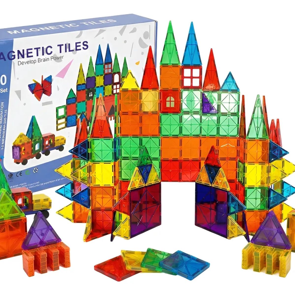 GENERICO - Set de Construcción Bloque Magnético 100 Pcs Magnetic Tiles