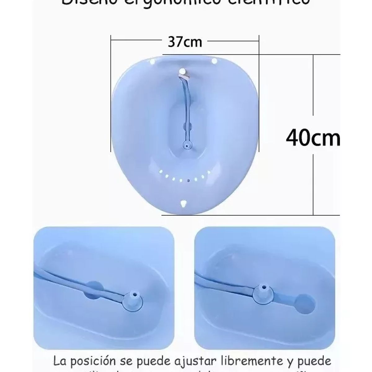 GENERICO - Baño De Asiento Alivio Hemorroides Embarazo Bidé Portátil Blanco