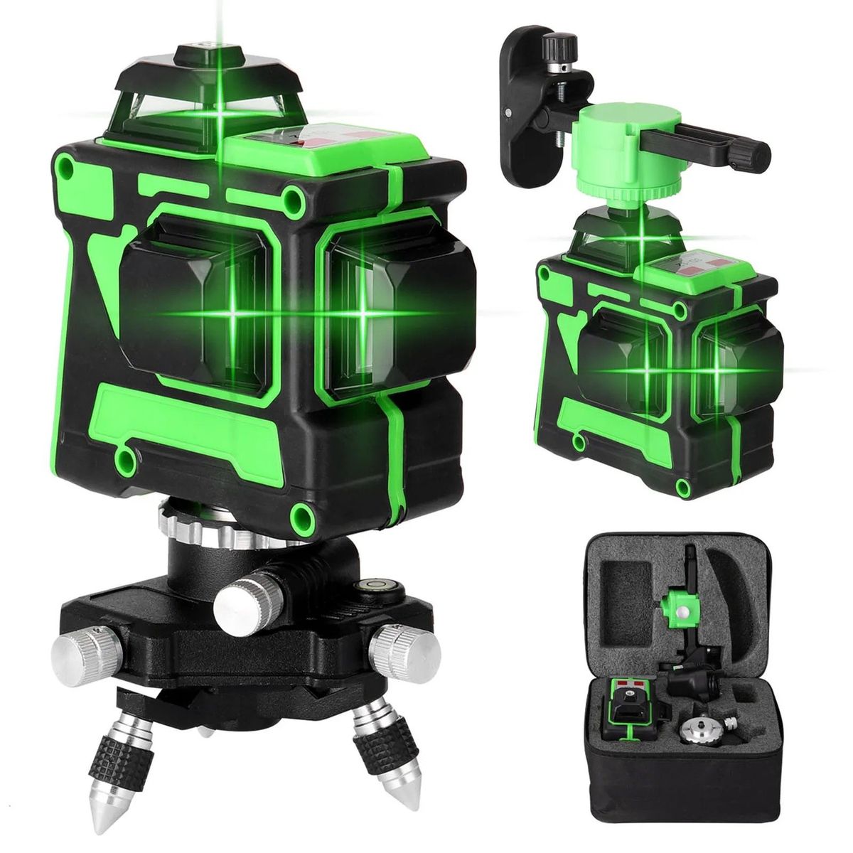 GENERICO - Nivel láser Genérica 3D 12 líneas verdes 30m