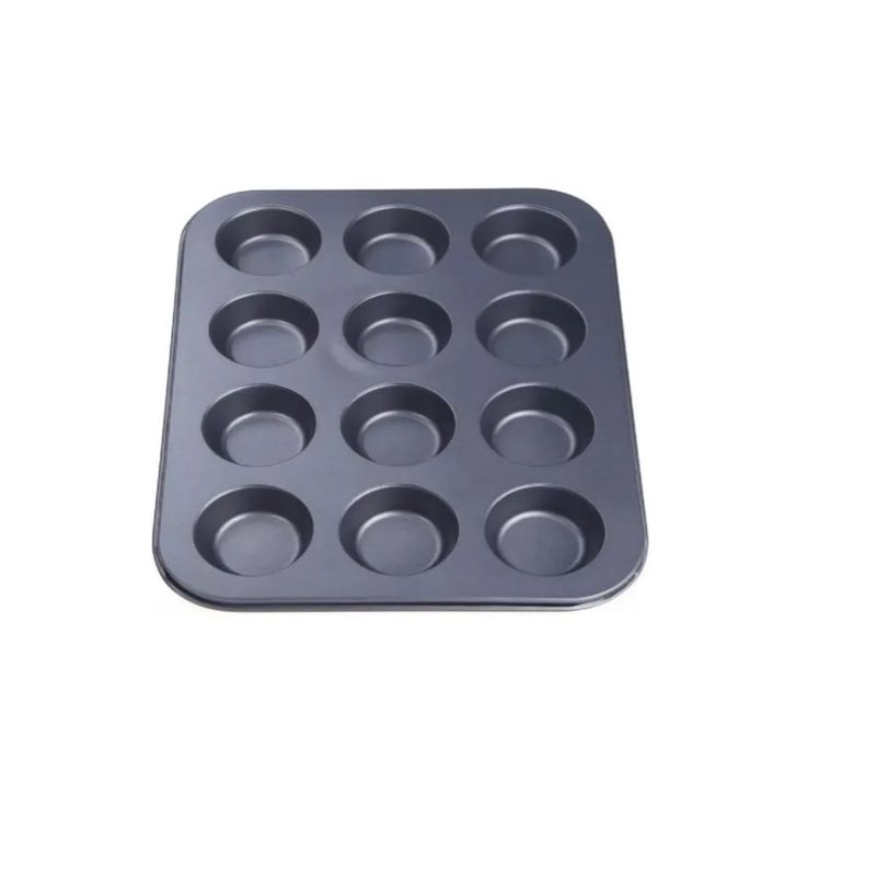 GENERICO - Molde 12 Cupcakes Molde Tortas Repostería Cupcakes  Black