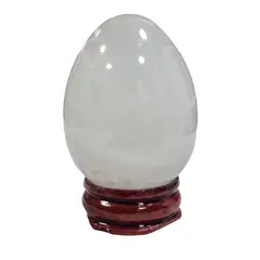 GENERICO - Cuarzo Cristal Natural,  Forma de Huevo.4,5 cm