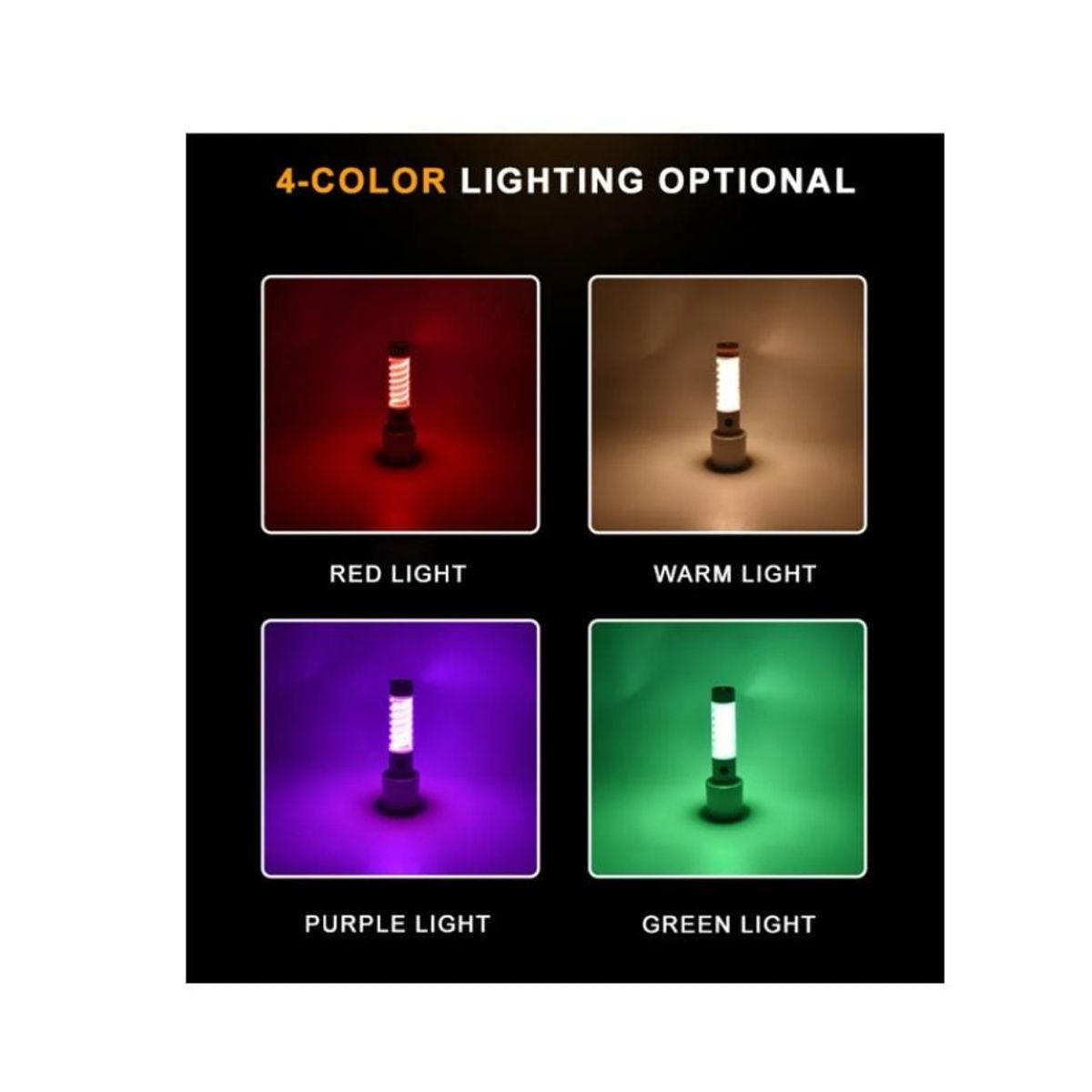 GENERICO - Linterna Portátil De Luz Fuerte Camping Recargable