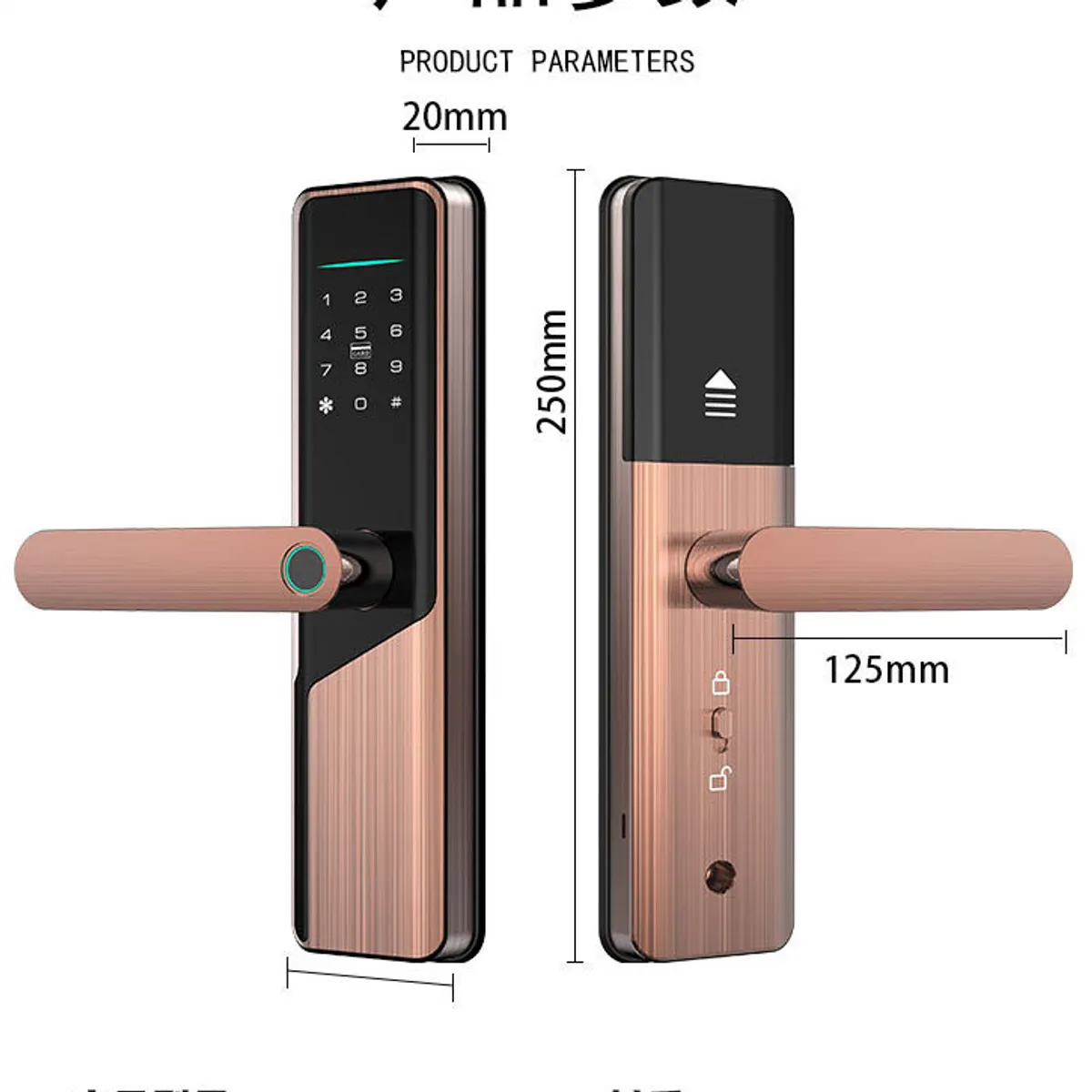 YOMYM - Cerradura Digital Inteligente TUYA Huella y Wifi