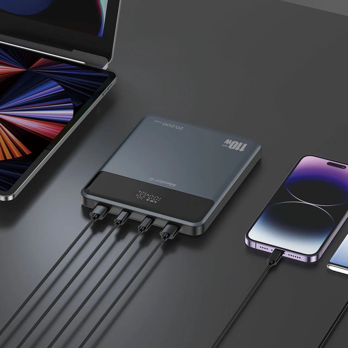 MASTER G - Cargador Slim Portatil Master-g 20000mAh 110w Power Delivery