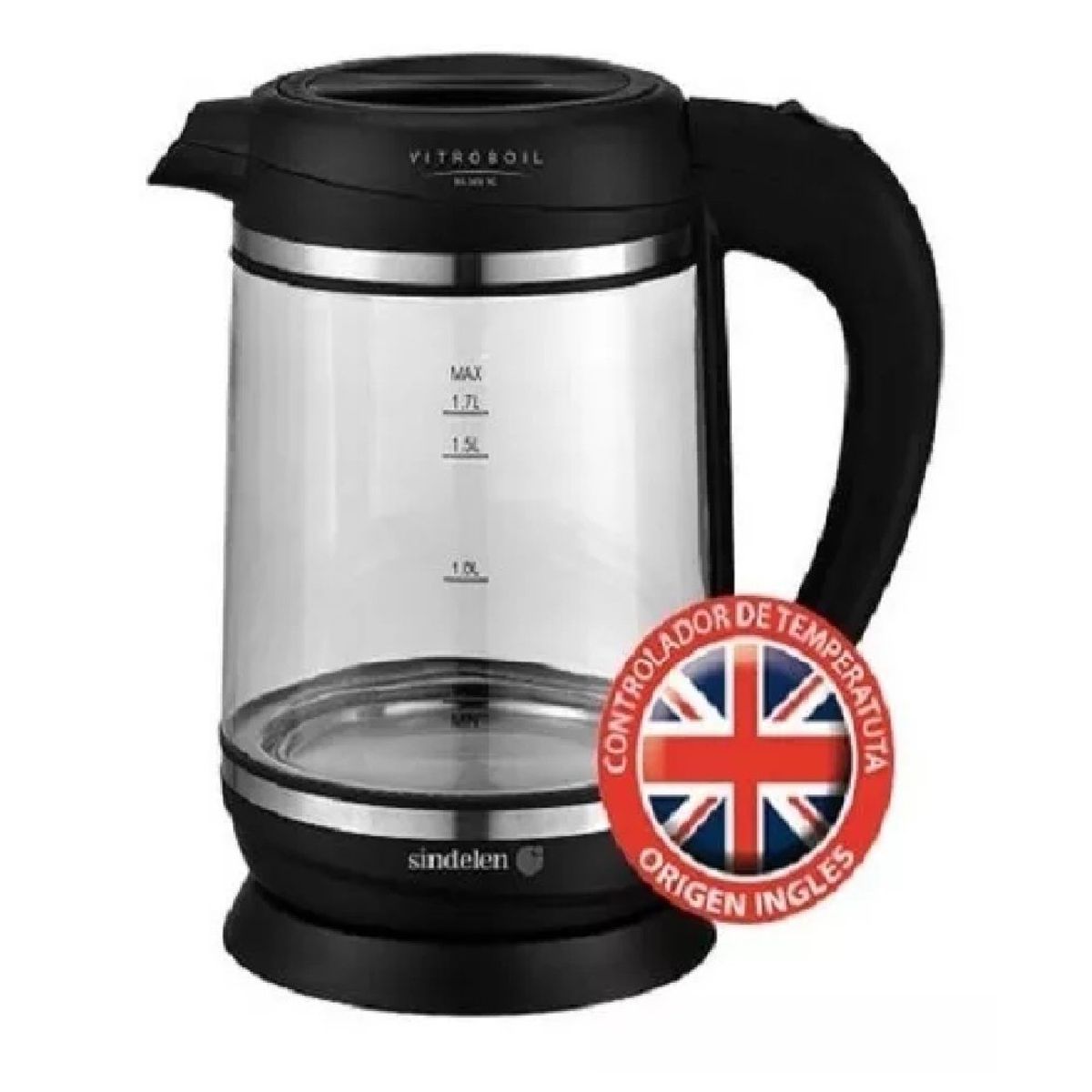 SINDELEN - Hervidor De Agua Electrico Vitroboil Sindelen 1700ml