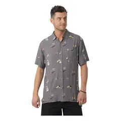 STOKED - Camisa Sokos Hombre Gris