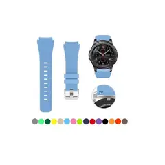 GENERICO - Correa De Silicona Para Samsung Galaxy Watchs3 -gt2 46mm 22m-CELESTE