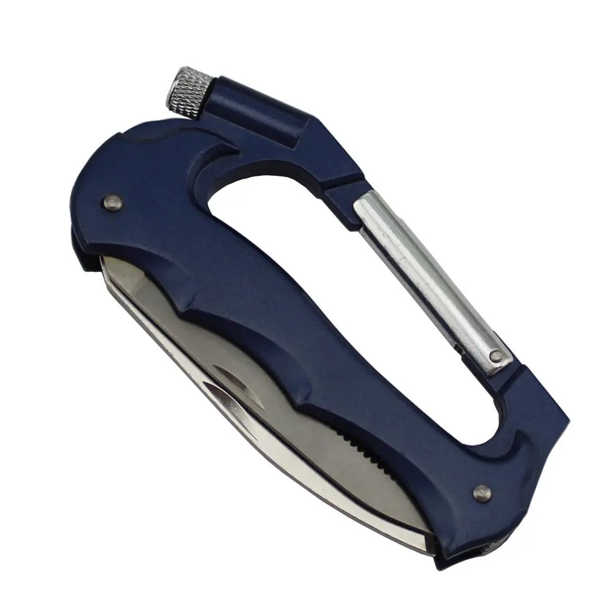 GENERICO - Mosquetón Llavero Multifuncional Para Camping Caza Y Luz Led