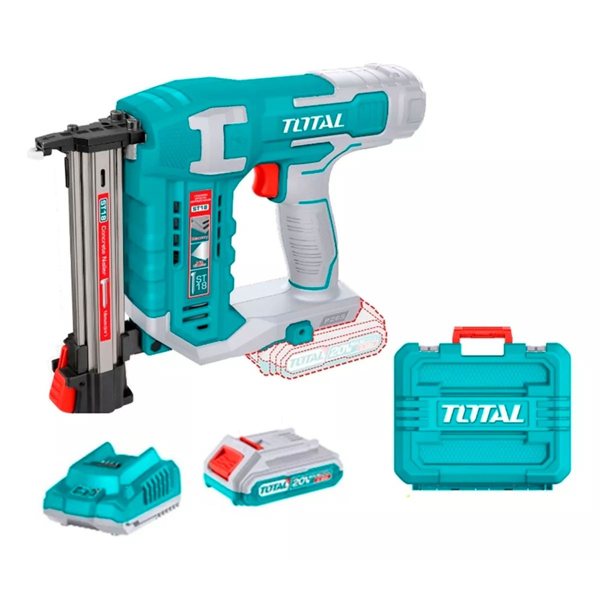 TOTAL TOOLS - Pistola Clavadora P Concreto 20v Bat+ Carg Total Tcstli3808