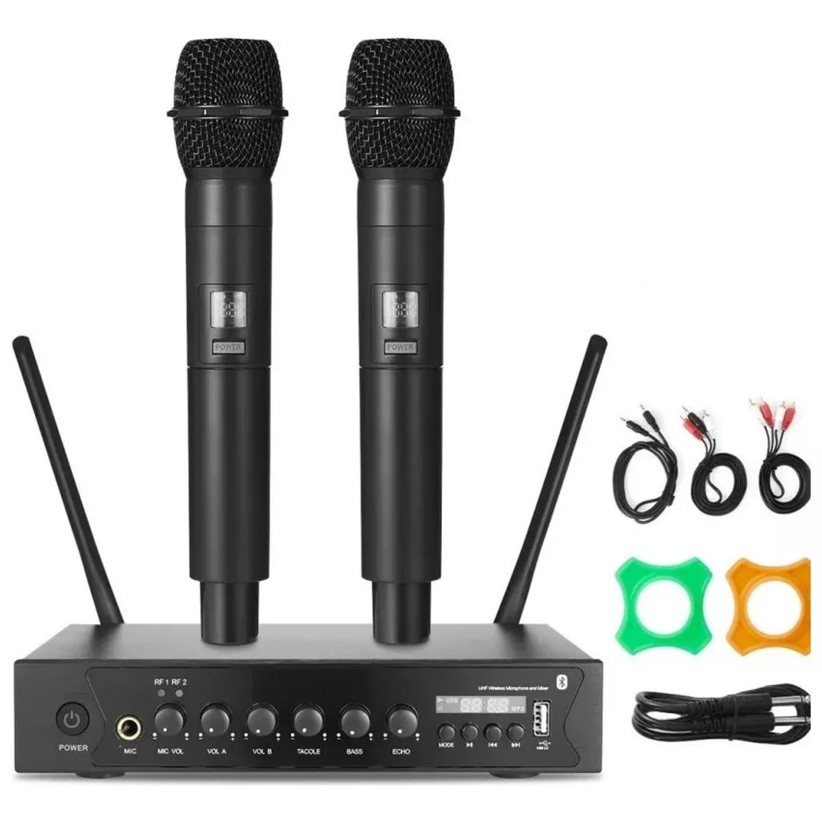 BLUEDREAMER - Micrófonos Inalámbricos Profesional De Frecuencia Multicanal