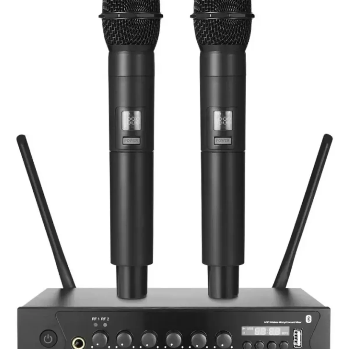 BLUEDREAMER - Micrófonos Inalámbricos Profesional De Frecuencia Multicanal