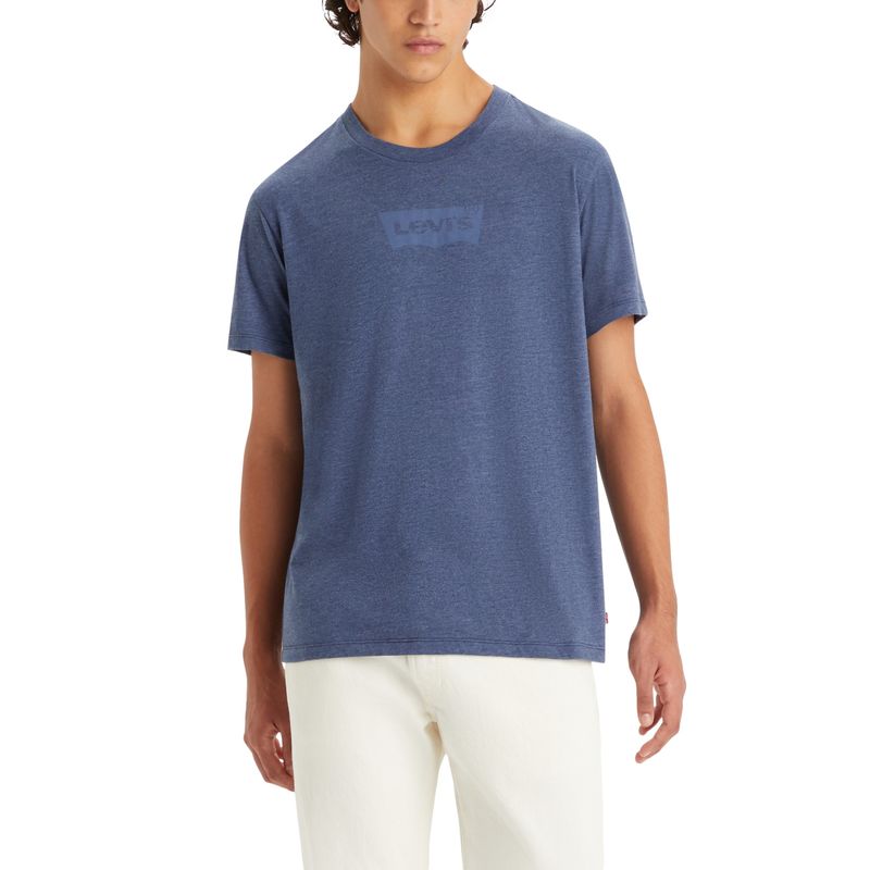 LEVIS - Polera Hombre Graphic Crewneck Tee Azul Levis