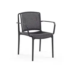 ROCA NEGRA - Silla Nes XL de polipropileno reforzado con fibra de vidrio color Grafito