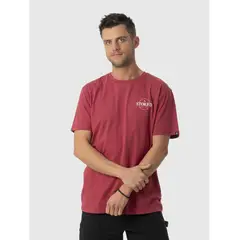 STOKED - Polera Logo Reciclada Wine Hombre Rojo