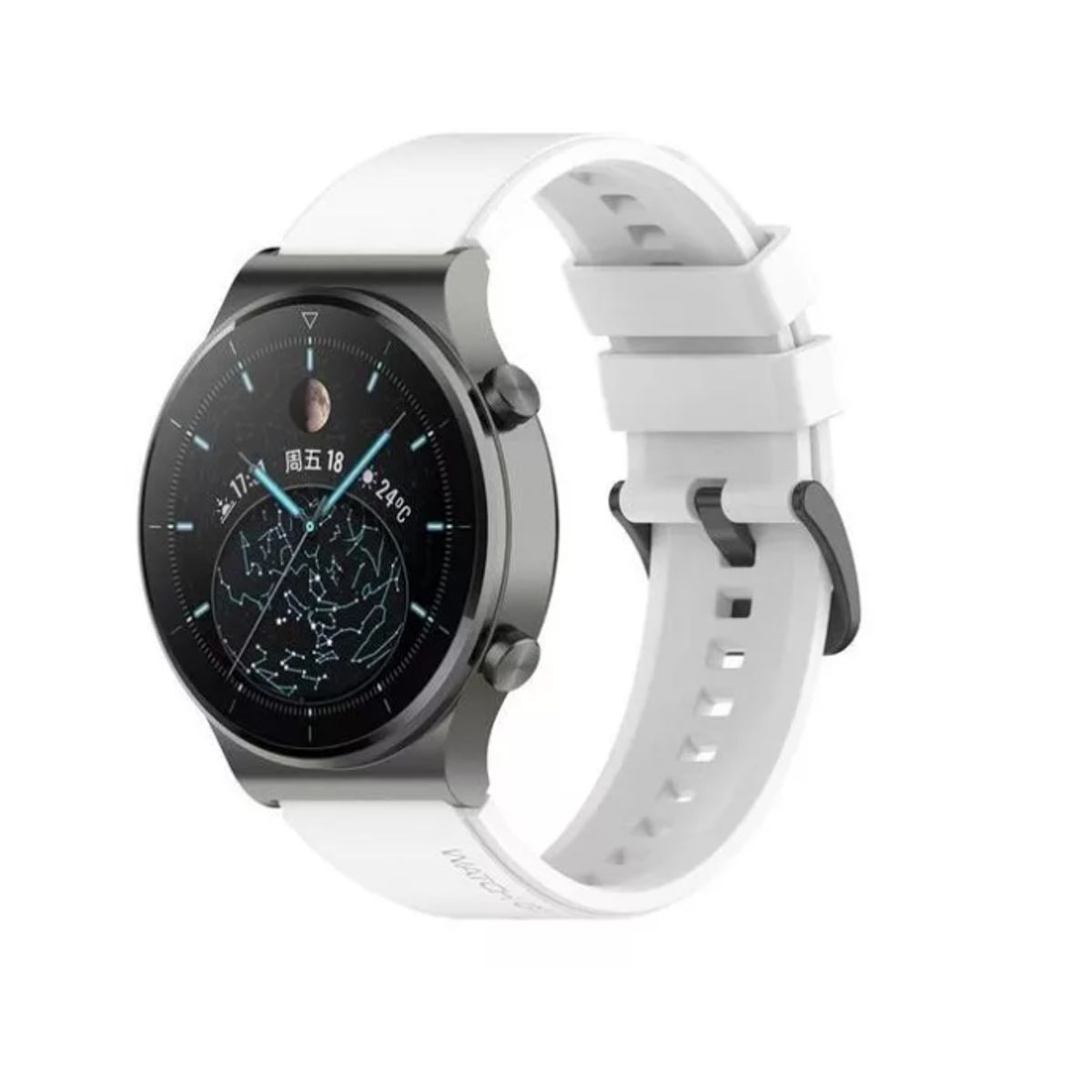 GENERICO - Correa De Silicona Para Huawei Gt2 Pro Gt3 Pro - 46 Mm-BLANCO