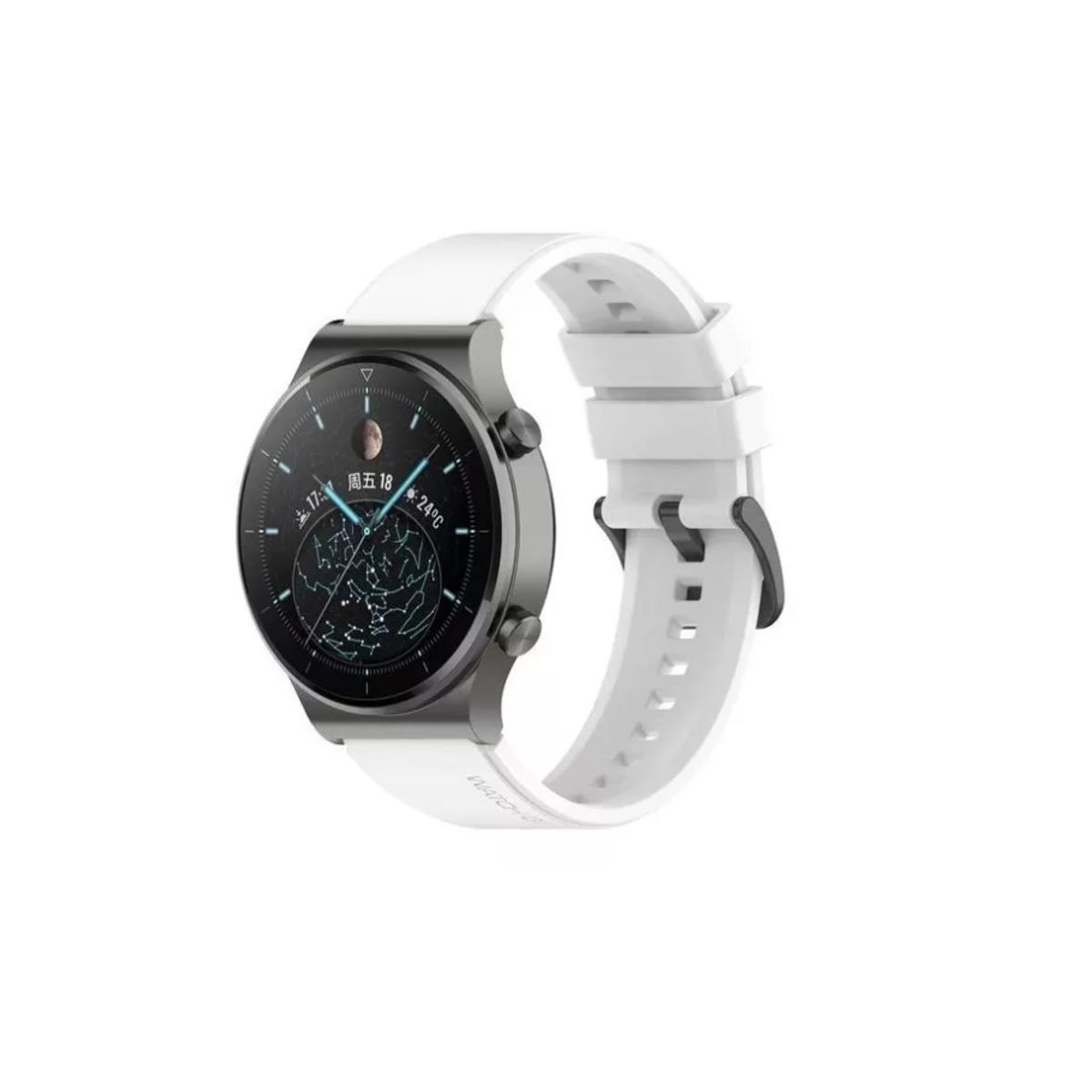 GENERICO - Correa De Silicona Para Huawei Gt2 Pro Gt3 Pro - 46 Mm-BLANCO