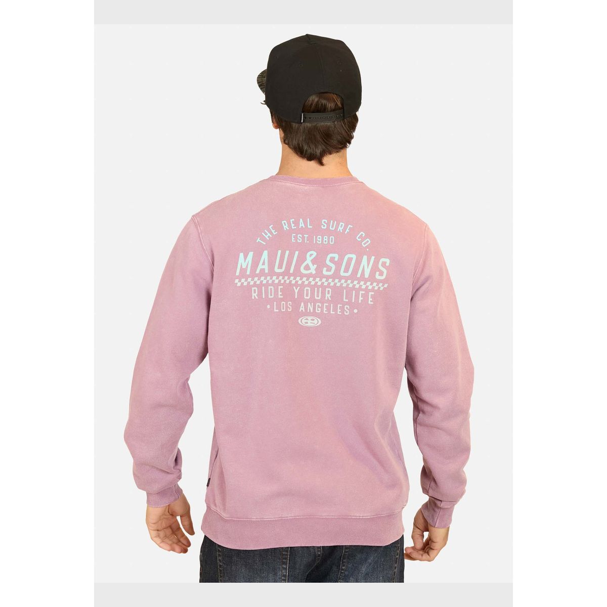 MAUI AND SONS - Poleron Cuello Redondo The Real Surf Co. Hoodies  Hombre Maui And Sons