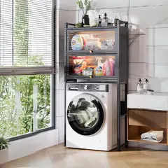 SANTU HOME & DECO - Mueble Organizador Repisa Para Lavandería Lavadora 2 Niveles
