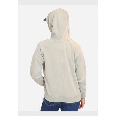 Imagen 2 del producto Poleron Fullzipper Pretty Basic Crew Neck Celeste Mujer