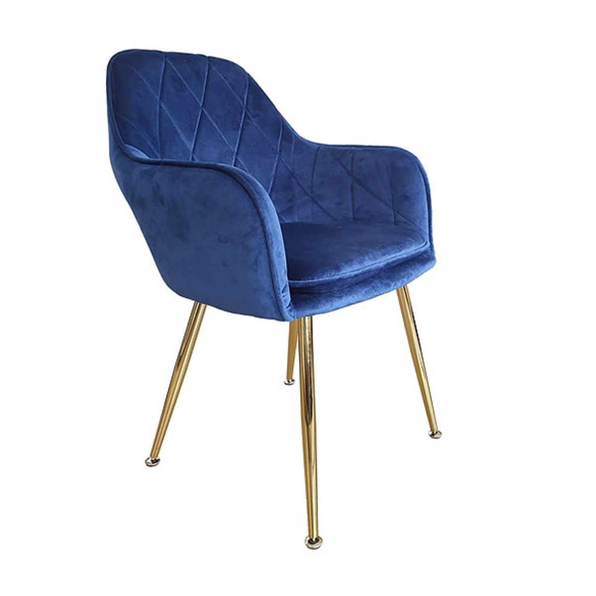 HABITA2 CHILE - PACK 2 POLTRONA LUX AZUL PATAS DORADAS