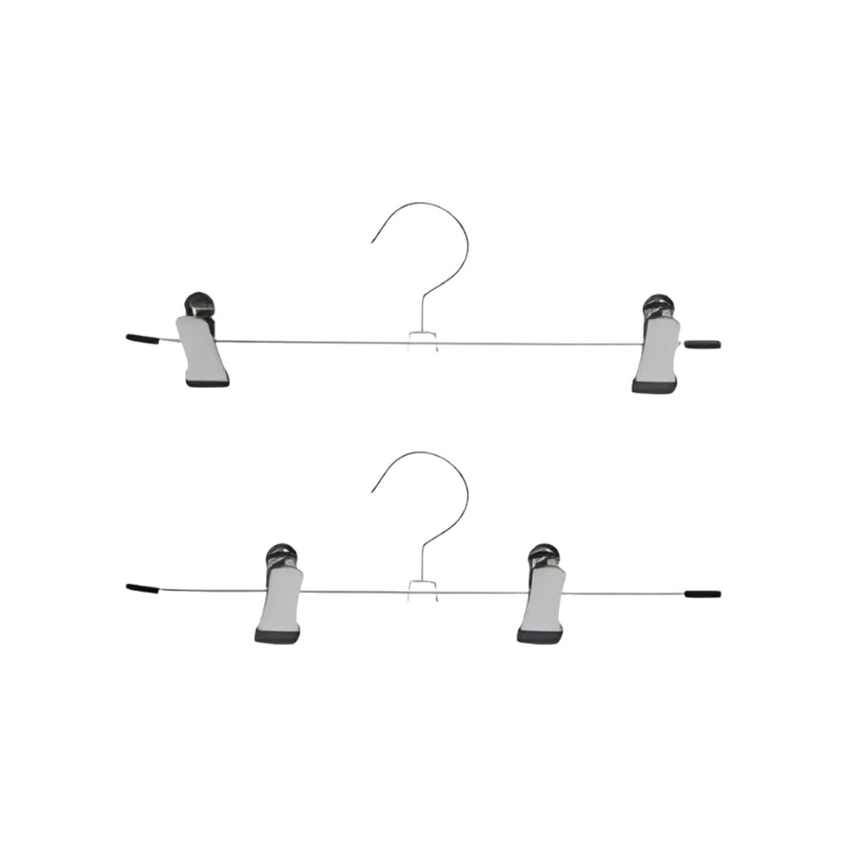 GENERICO - Pack 40 Ganchos Pinza Perrito Colgadores Goma Metal