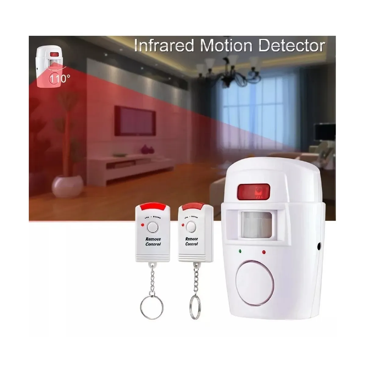 UNIVERSAL - Alarma Sirena Con Sensor 2 Controles