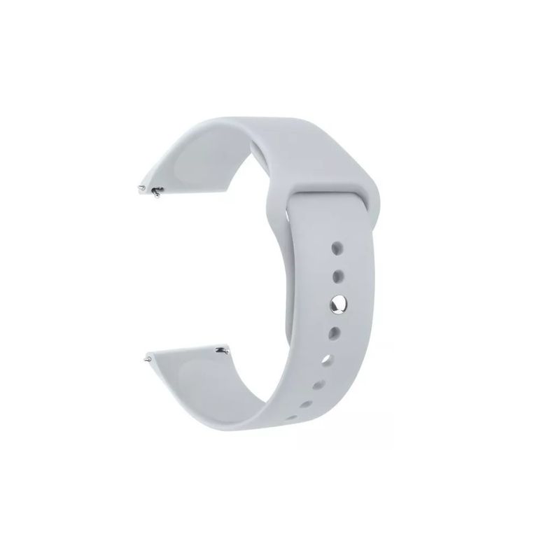 GENERICO - Correa De Silicona Para Samsung Gear S3 Classic 46mm - 22mm-GRIS