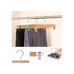 GENERICO - Pack De 20 Ganchos Para Pantalón De Madera Con Perritos Ibm