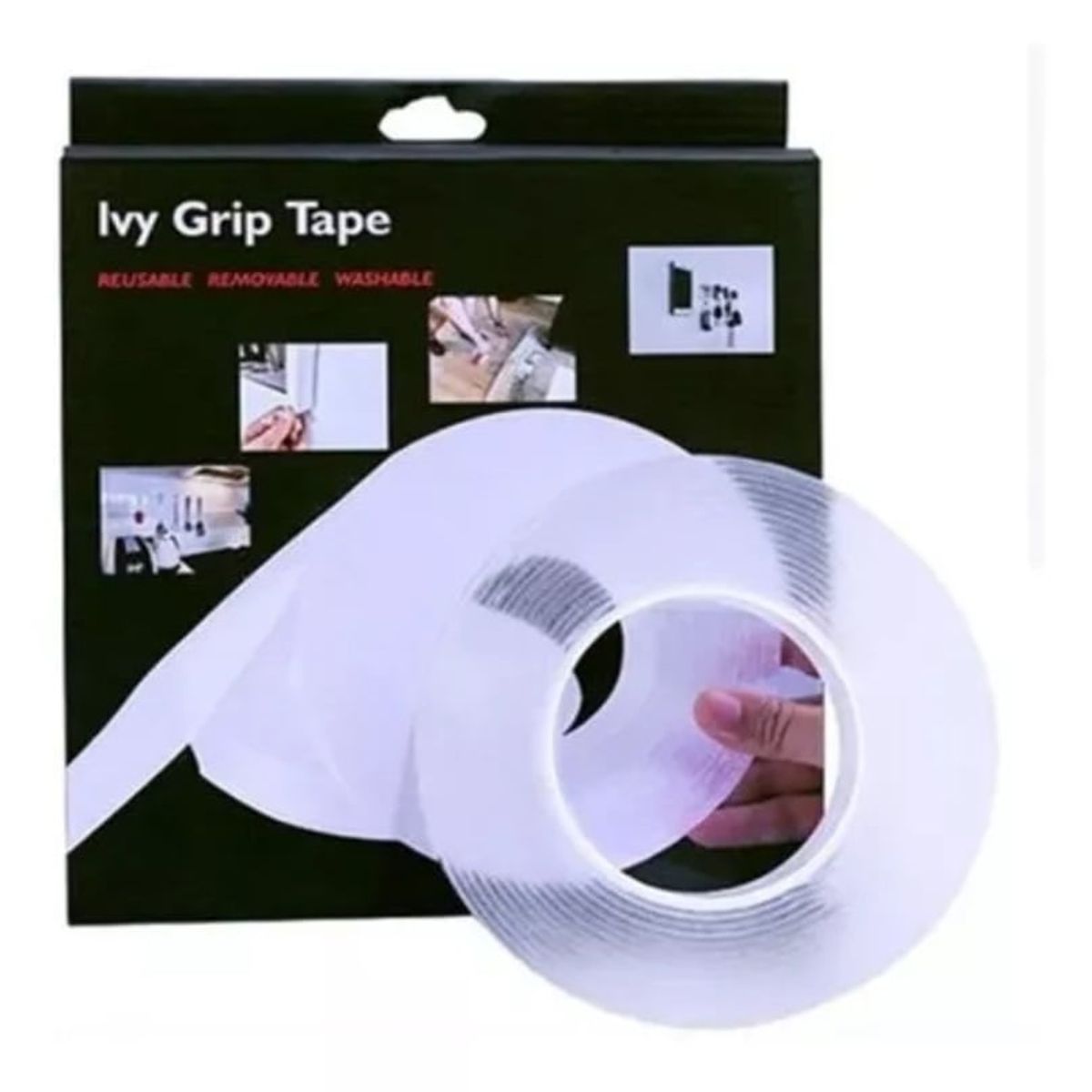 GENERICO - Cinta Adhesiva Doble Contacto Fuerte Transparente 3mts X30mm