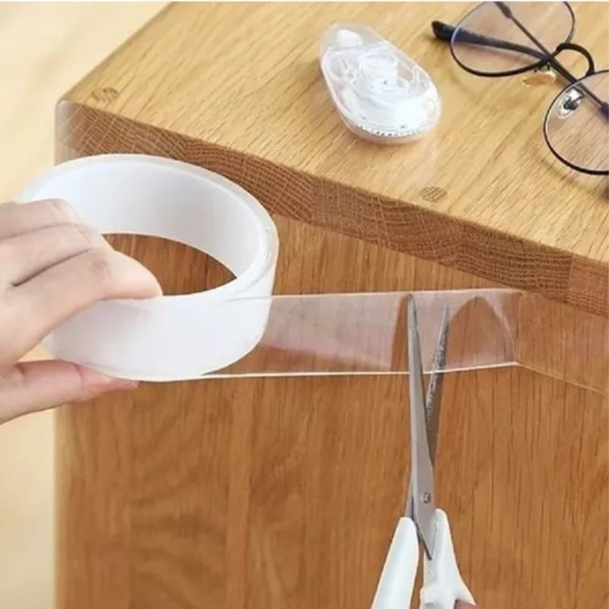 GENERICO - Cinta Adhesiva Doble Contacto Fuerte Transparente 3mts X30mm