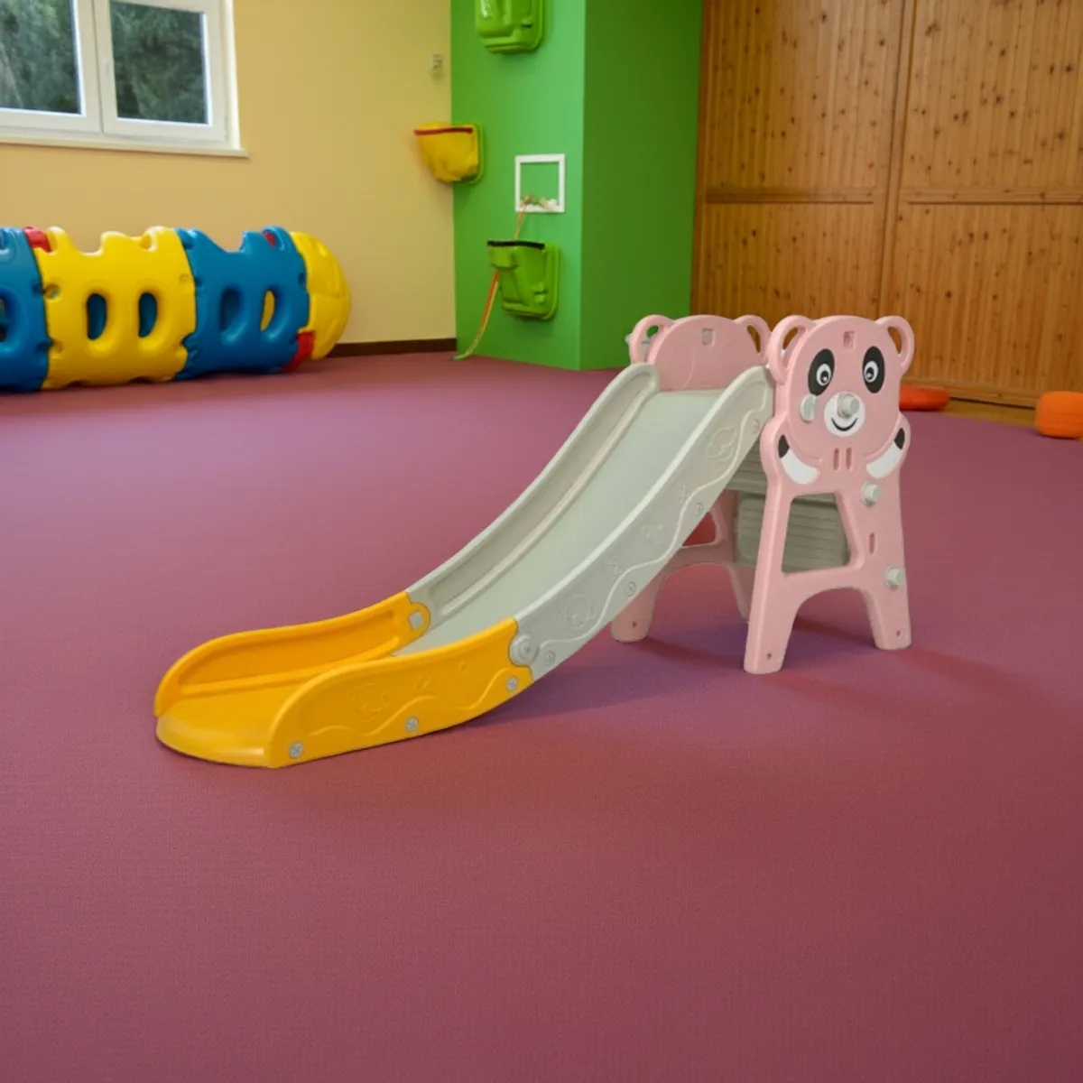 IGPRO - Resbalin Panda 2 En 1 Con Aro Baloncesto Rosado_.