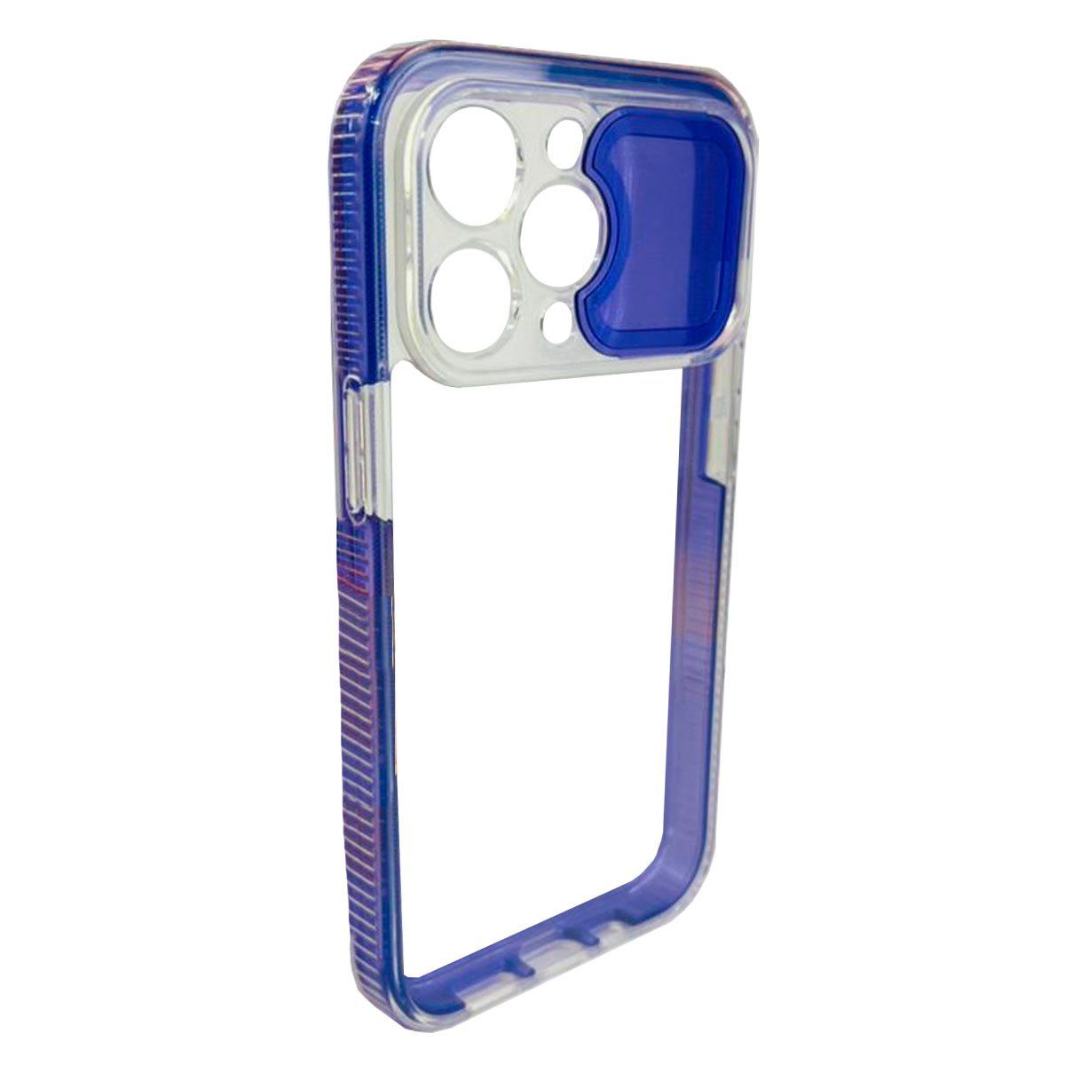 JOIGO - Carcasa Para iPhone 13 Transparente 360 Fluor Lila.