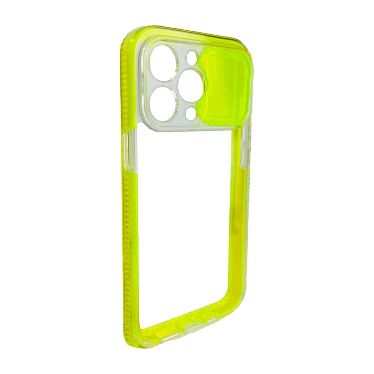 JOIGO - Carcasa Para iPhone 13 Pro Transparente 360 Fluor Amarillo