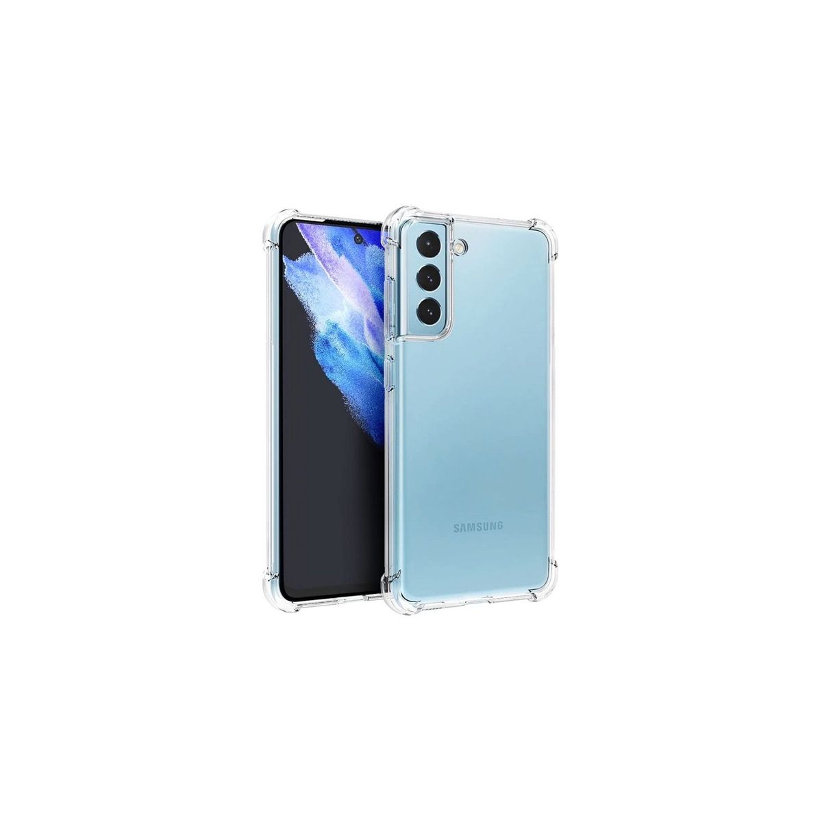 JOIGO - Carcasa Antigolpes Para Samsung S21 Transparente Reforzada