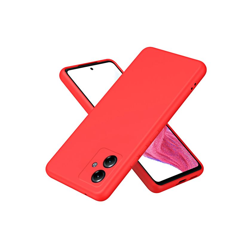 JOIGO - Carcasa Funda  Para Motorola G14 Goma Rojo