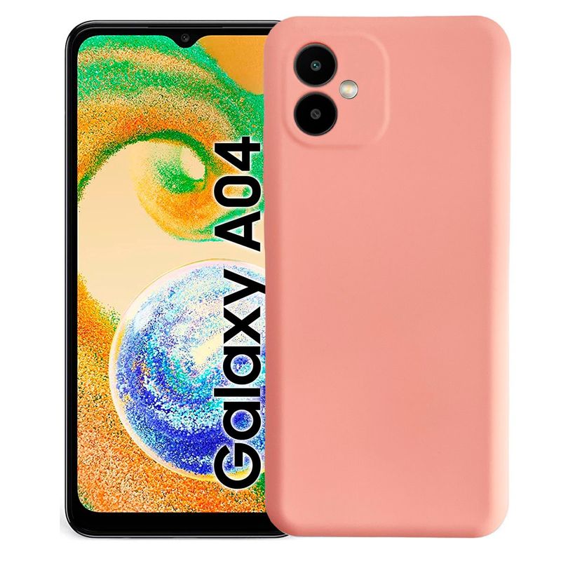 JOIGO - Carcasa  Para Samsung A04 Goma Rosa