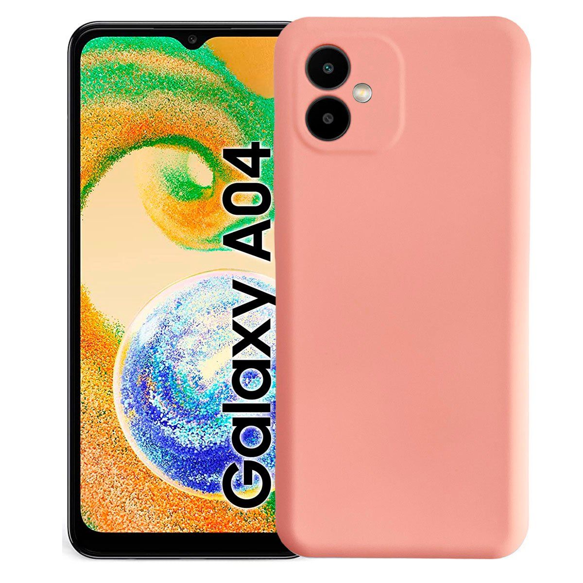 JOIGO - Carcasa  Para Samsung A04 Goma Rosa
